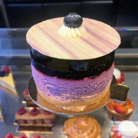 borůvkový cheesecake