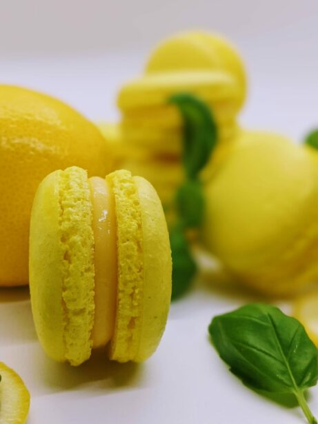 citronové makronky